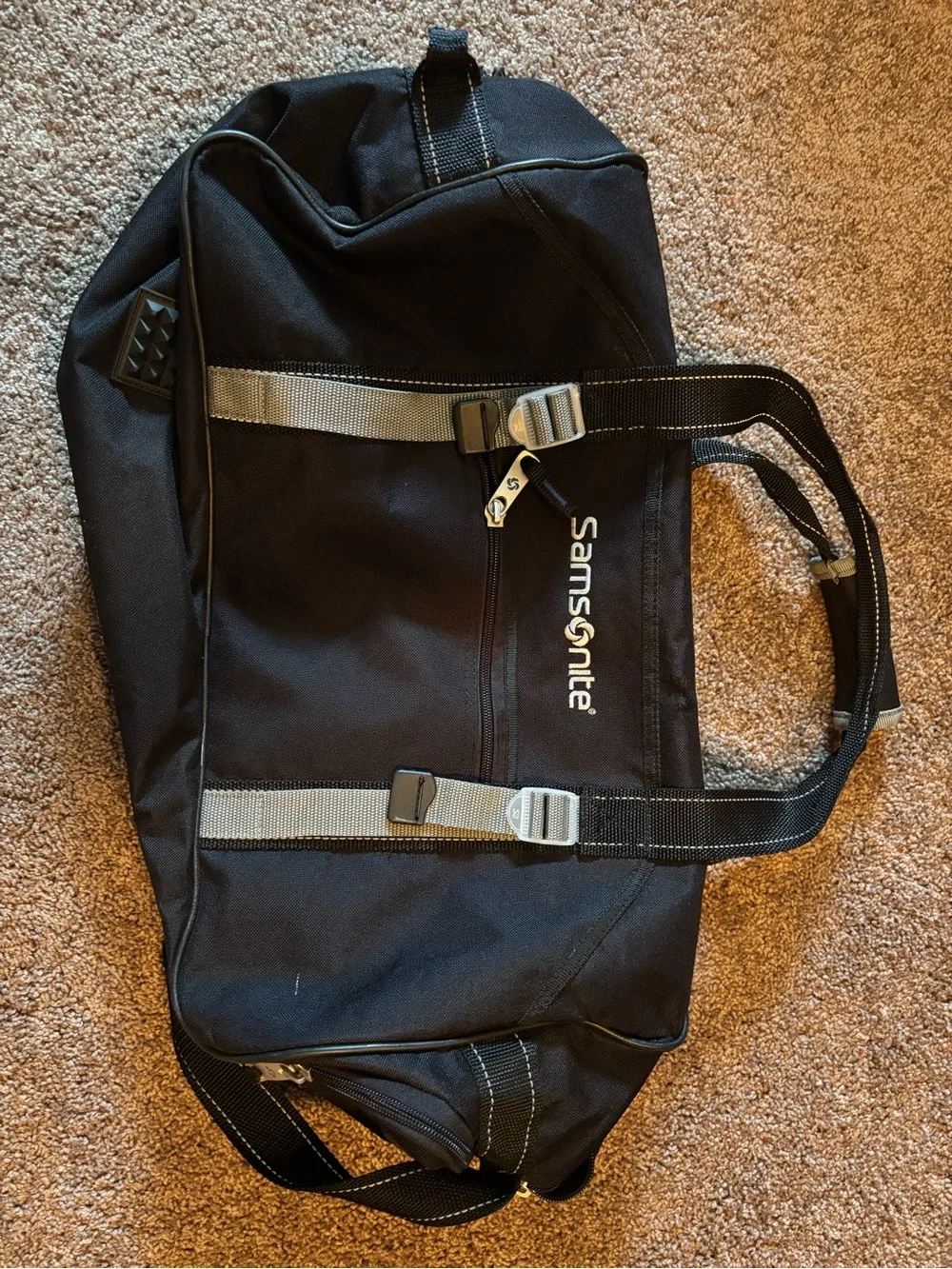 Samsonite Black and Gray Duffel Travel Bag